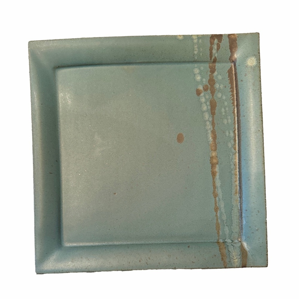Artisan Made Pottery Square Serving Dish | Artisan Stoneware Tray